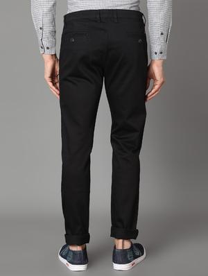 black solid chinos - 17488108 - Standard Image - 3