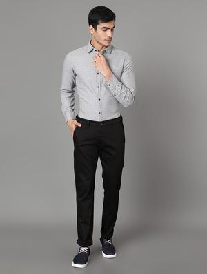 black solid chinos - 17488108 - Standard Image - 4