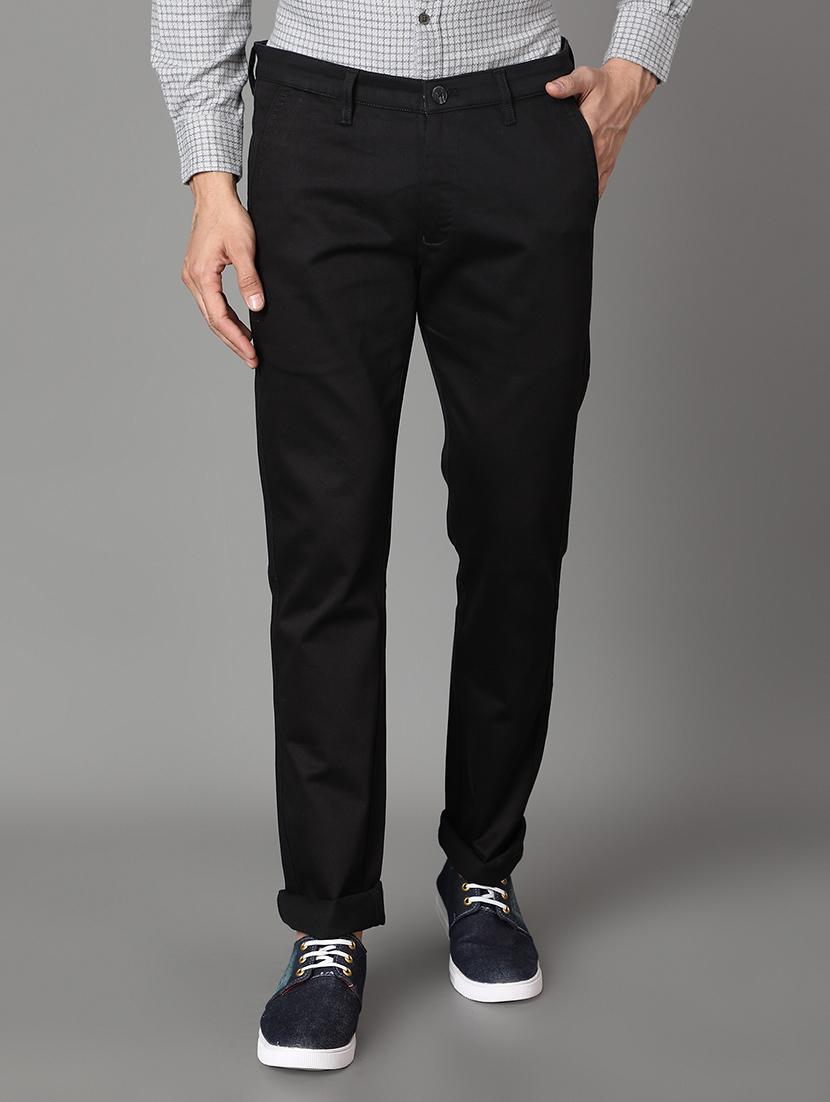 black solid chinos - 17488108 - Zoom Image - 1