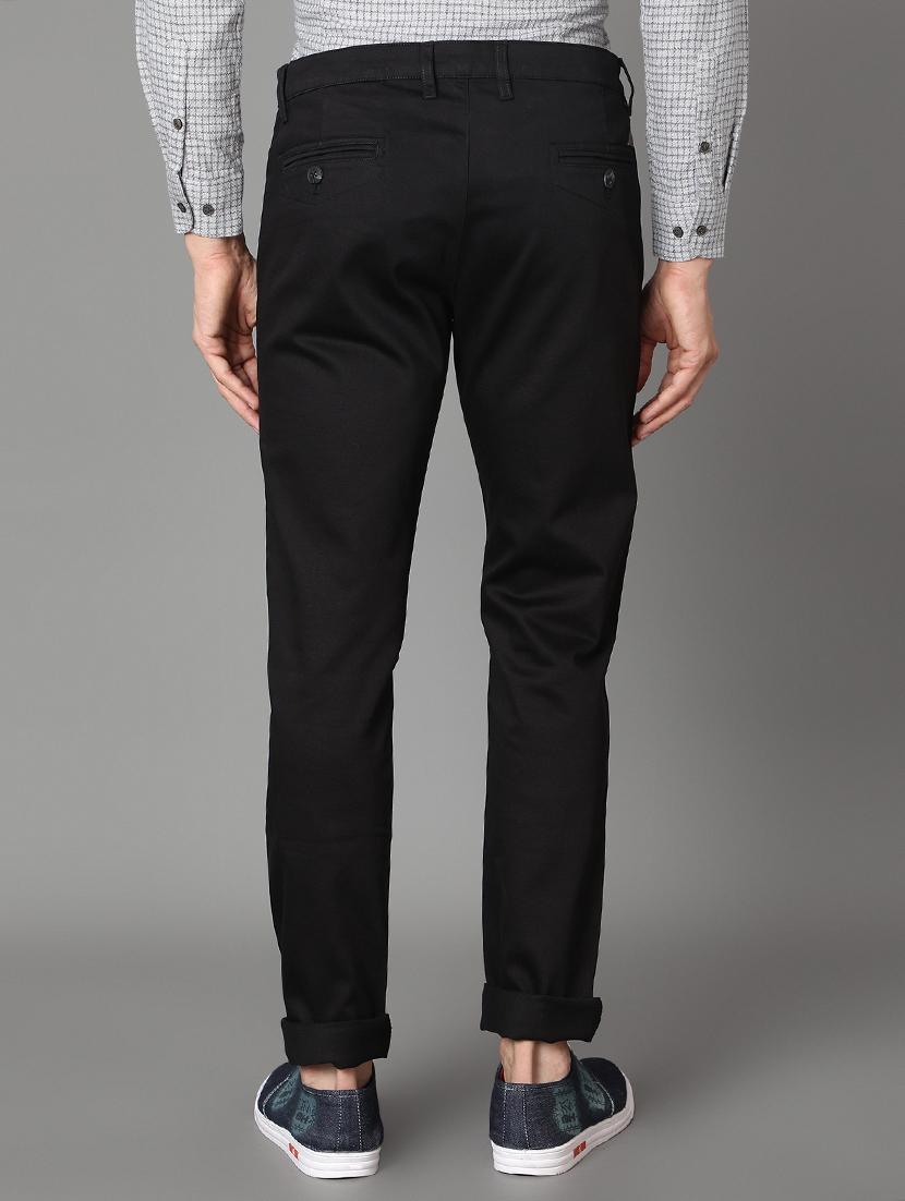 black solid chinos - 17488108 - Zoom Image - 3