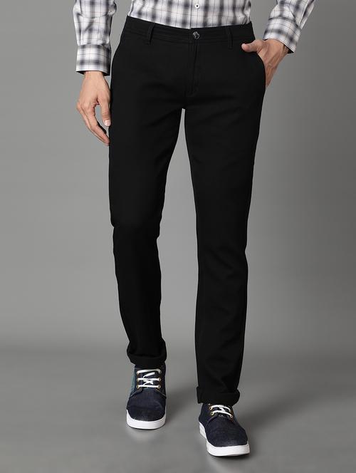 black solid chinos - 17488112 - Standard Image - 1