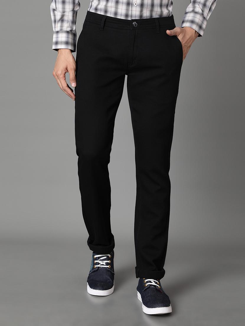black solid chinos - 17488112 - Zoom Image - 1