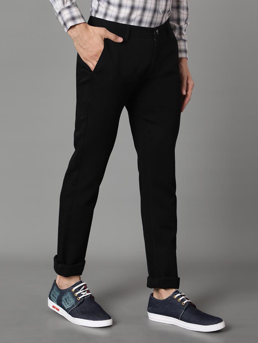 black solid chinos - 17488112 - Zoom Image - 2