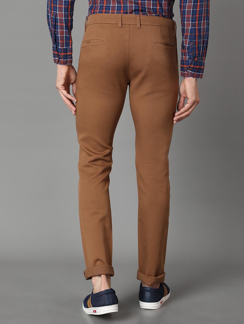 brown solid chinos - 17488113 - Zoom Image - 3