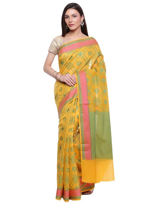 zari banarasi saree with blouse - 17488979 - Very Small Image - 1