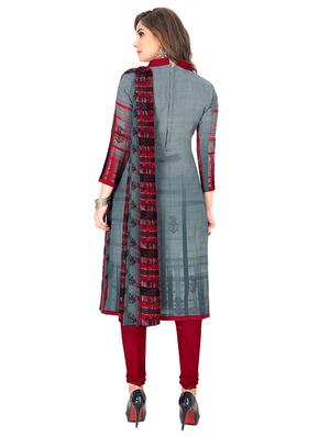 multi colored synthetic suit combos unstitched - 17489465 - Standard Image - 3
