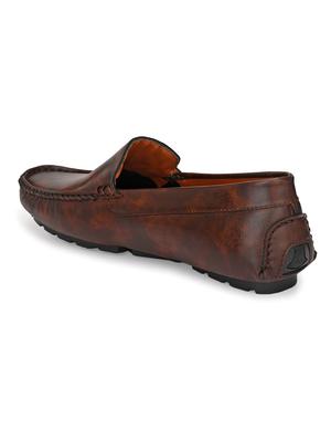 brown patent leather slip on loafers - 17490289 - Standard Image - 3