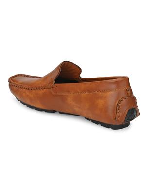 tan patent leather slip on loafers - 17490290 - Standard Image - 3