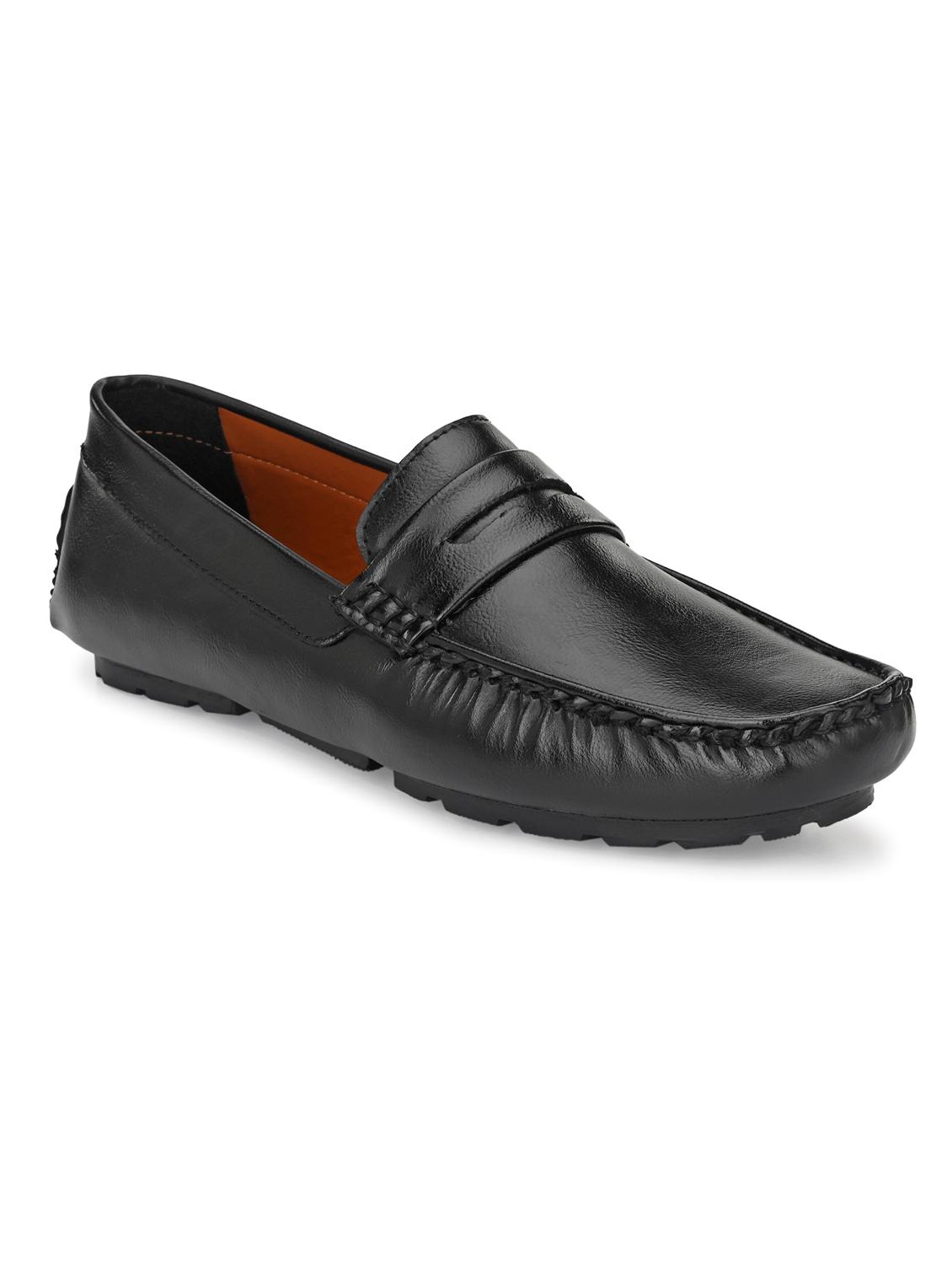 black patent leather slip on loafers - 17490291 - Zoom Image - 1