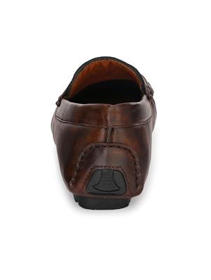 brown patent leather slip on loafers - 17490292 - Standard Image - 3