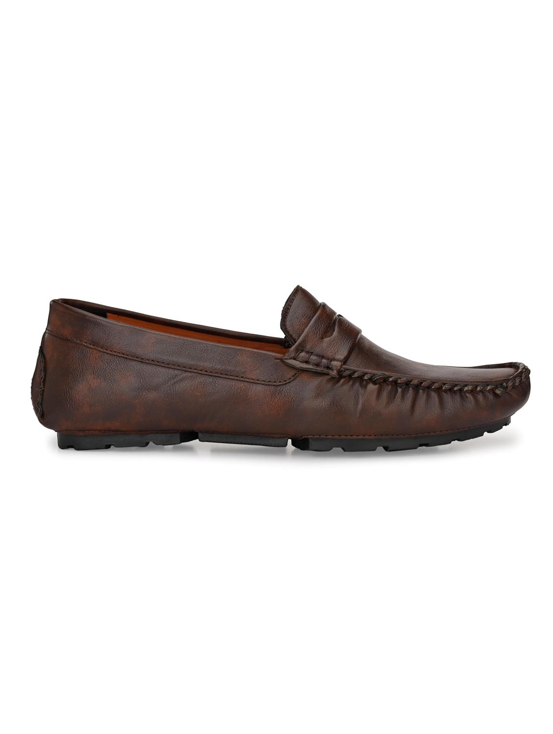 brown patent leather slip on loafers - 17490292 - Zoom Image - 2
