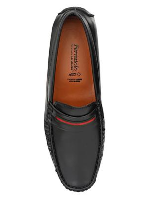 black patent leather slip on loafers - 17490294 - Standard Image - 4