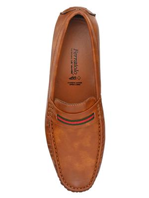 tan patent leather slip on loafers - 17490296 - Standard Image - 4