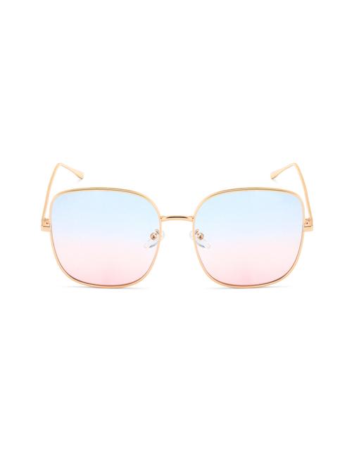 royal son women oversized square sunglasses blue lens (large) - 17490305 - Standard Image - 1
