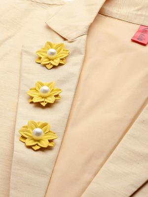 lapel neck solid blazer - 17490458 - Standard Image - 5