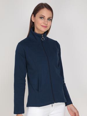 stand collar solid jacket - 17490790 - Standard Image - 2