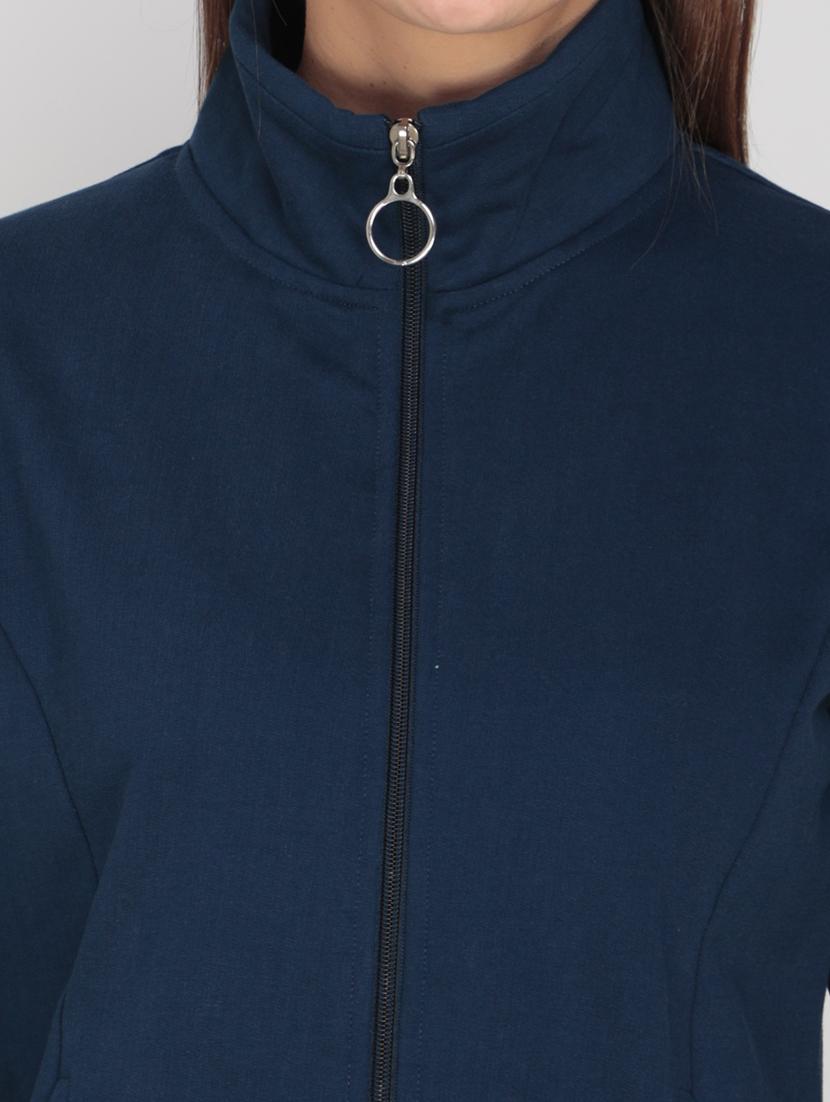 stand collar solid jacket - 17490790 - Zoom Image - 5