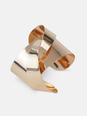 gold metal cuffs bracelet - 17491335 - Standard Image - 2