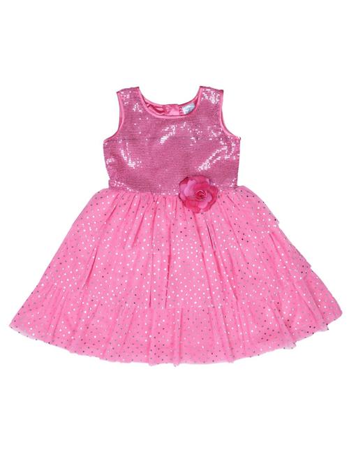 pink net polka dot frock - 17491348 - Standard Image - 1