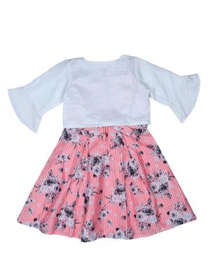 pink polyester frock - 17491442 - Standard Image - 2