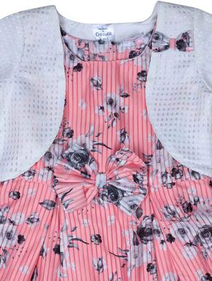 pink polyester frock - 17491442 - Standard Image - 3