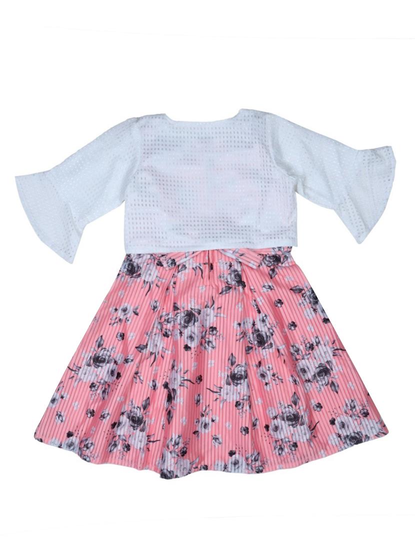 pink polyester frock - 17491442 - Zoom Image - 2