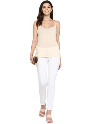 white polyester camisole top - 17492491 - Standard Image - 3