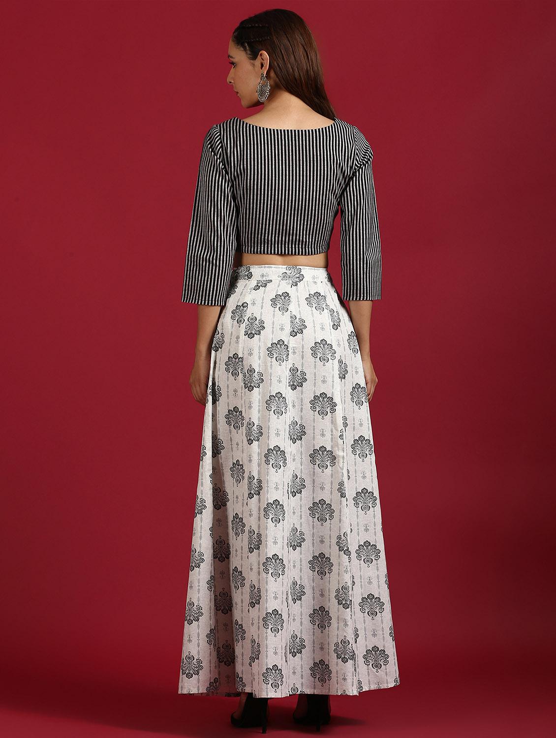 printed skirt top set - 17492534 - Zoom Image - 3