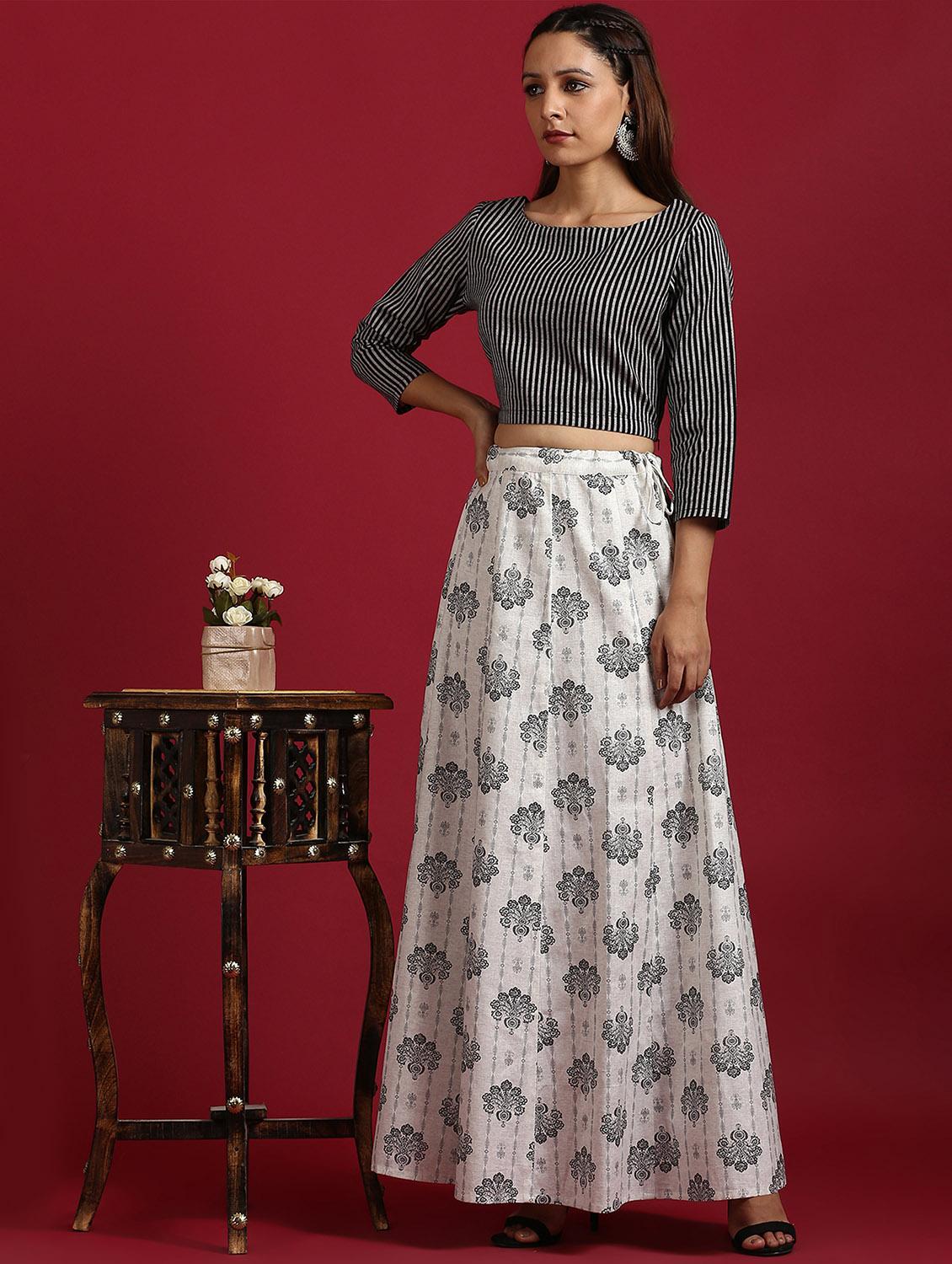 printed skirt top set - 17492534 - Zoom Image - 4