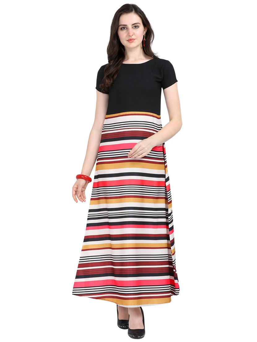 striped maxi dress - 17492704 - Zoom Image - 1