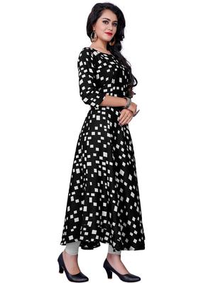 geometric print flared kurta - 17492711 - Standard Image - 2