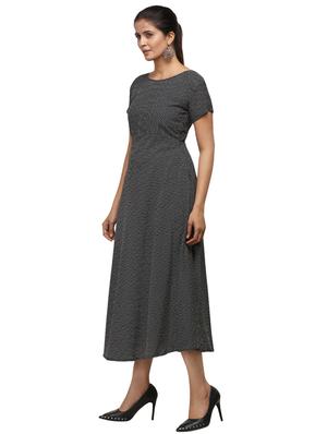 polka dot flared dress - 17492716 - Standard Image - 2