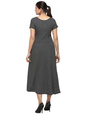 polka dot flared dress - 17492716 - Standard Image - 3