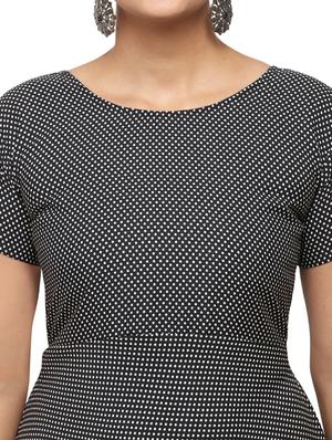 polka dot flared dress - 17492716 - Standard Image - 4