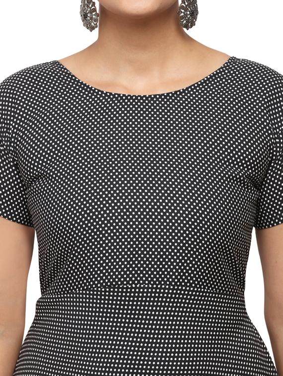 polka dot flared dress - 17492716 - Zoom Image - 4