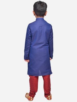 blue cotton linen kurta sets - 17492850 - Standard Image - 3