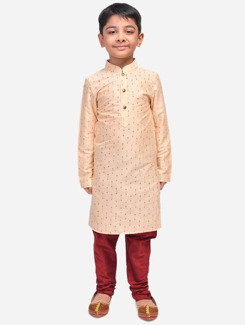 beige linen@cotton linen kurta sets - 17492856 - Standard Image - 1