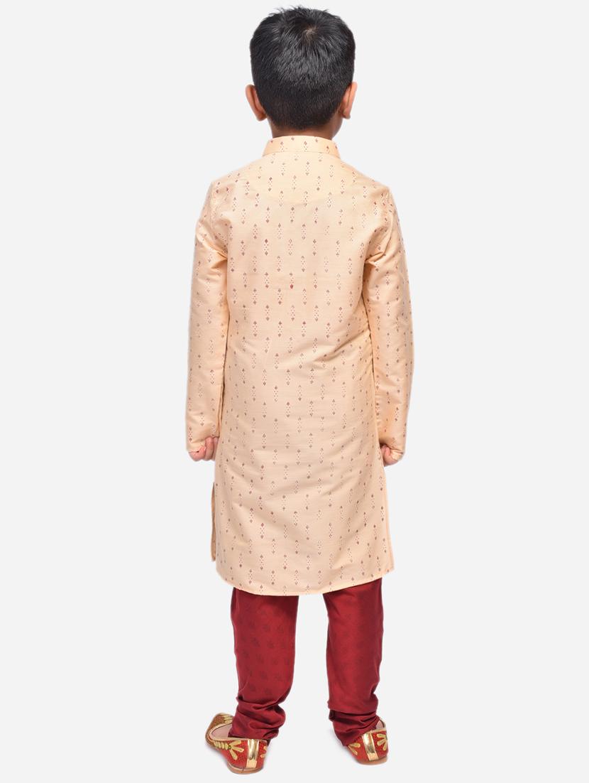 beige linen@cotton linen kurta sets - 17492856 - Zoom Image - 3