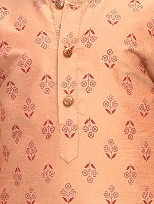 brown linen@cotton linen kurta sets - 17492857 - Standard Image - 4