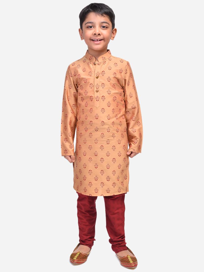 brown linen@cotton linen kurta sets - 17492857 - Zoom Image - 1