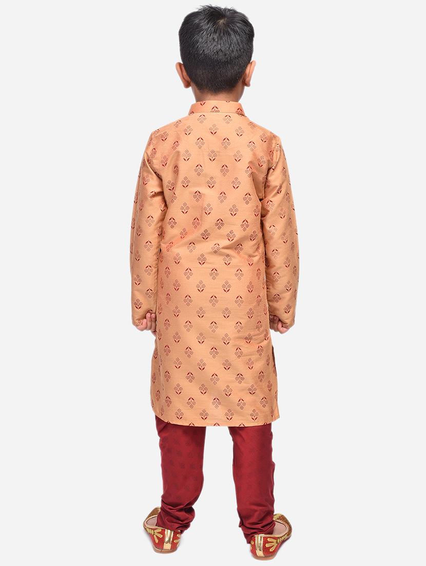 brown linen@cotton linen kurta sets - 17492857 - Zoom Image - 3