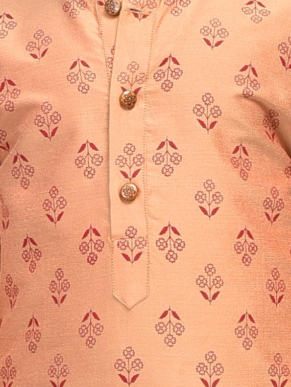 brown linen@cotton linen kurta sets - 17492857 - Zoom Image - 4