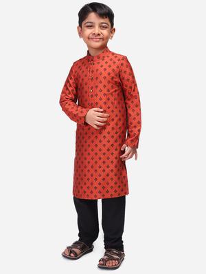 red linen@cotton linen kurta sets - 17492859 - Standard Image - 2