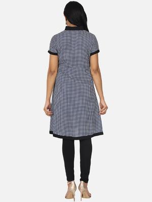 blue rayon regular tunic - 17492898 - Standard Image - 3