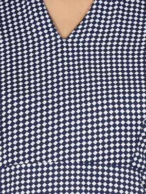blue rayon regular tunic - 17492898 - Standard Image - 4
