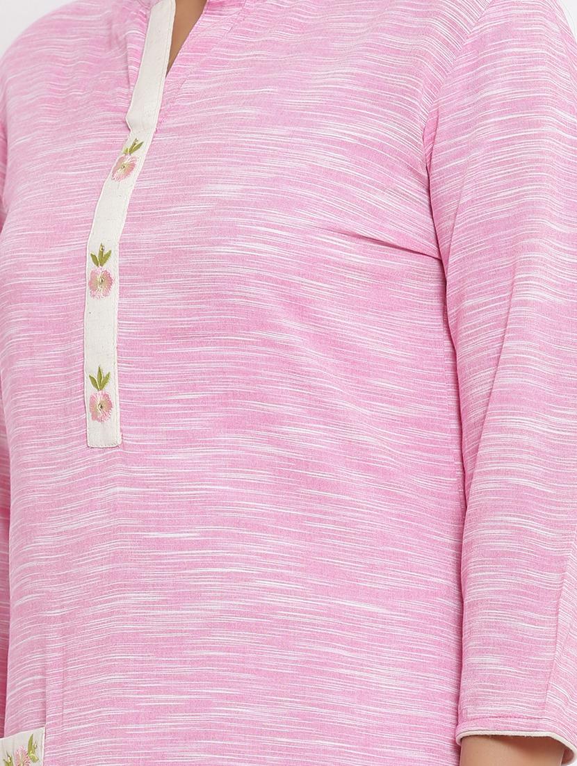 printed straight kurta - 17493019 - Zoom Image - 4