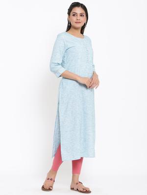 embroidered straight kurta - 17493029 - Standard Image - 2