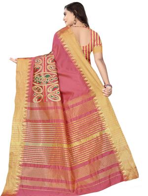 conversational embroidered saree with blouse - 17493163 - Standard Image - 2