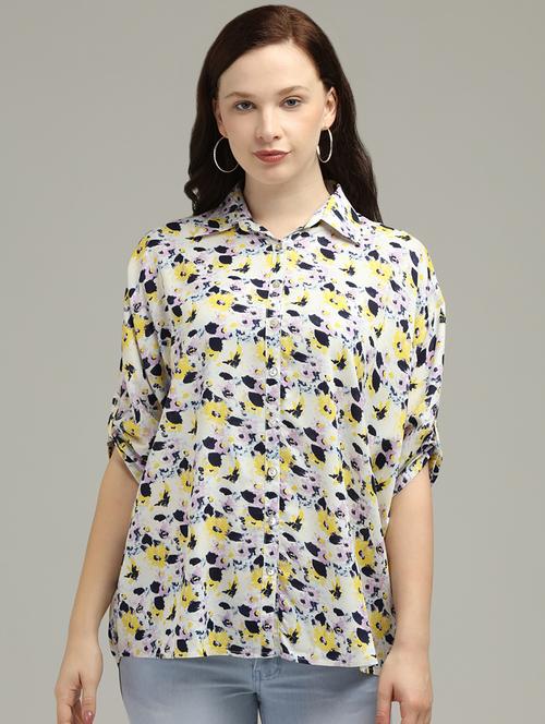 floral relaxed shirt - 17493201 - Standard Image - 1
