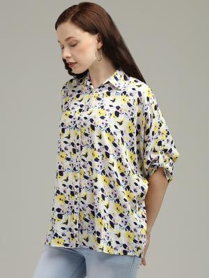 floral relaxed shirt - 17493201 - Standard Image - 2